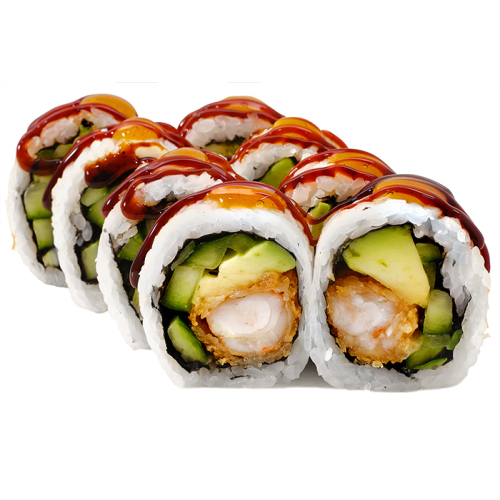 Рол з креветкою та авокадо