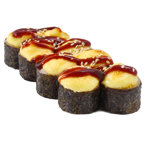 Запечений хосомакі з креветкою